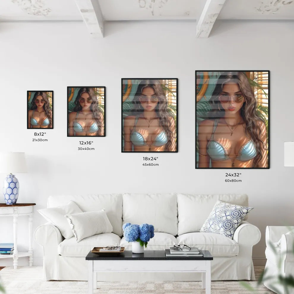 Smart vintage pin up girl - Art print of a w - Kitchen Hangings