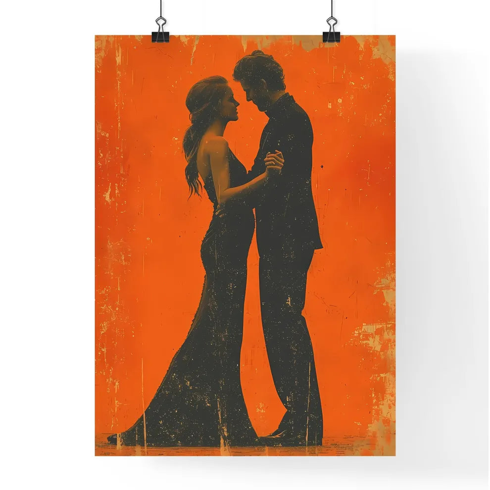 A skeleton slow dances - Art print of a man  Poster
