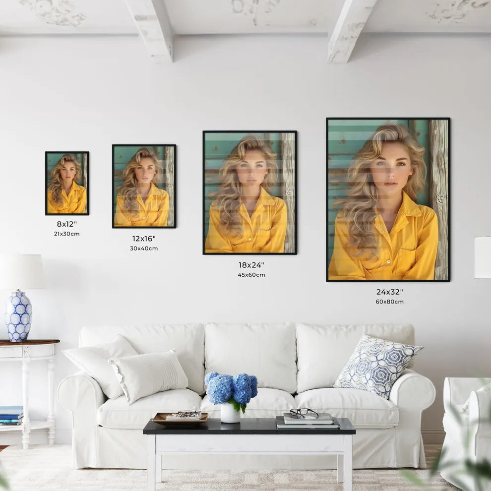 Full body shot pin up garage worker girl - A - Kitchen Hangings