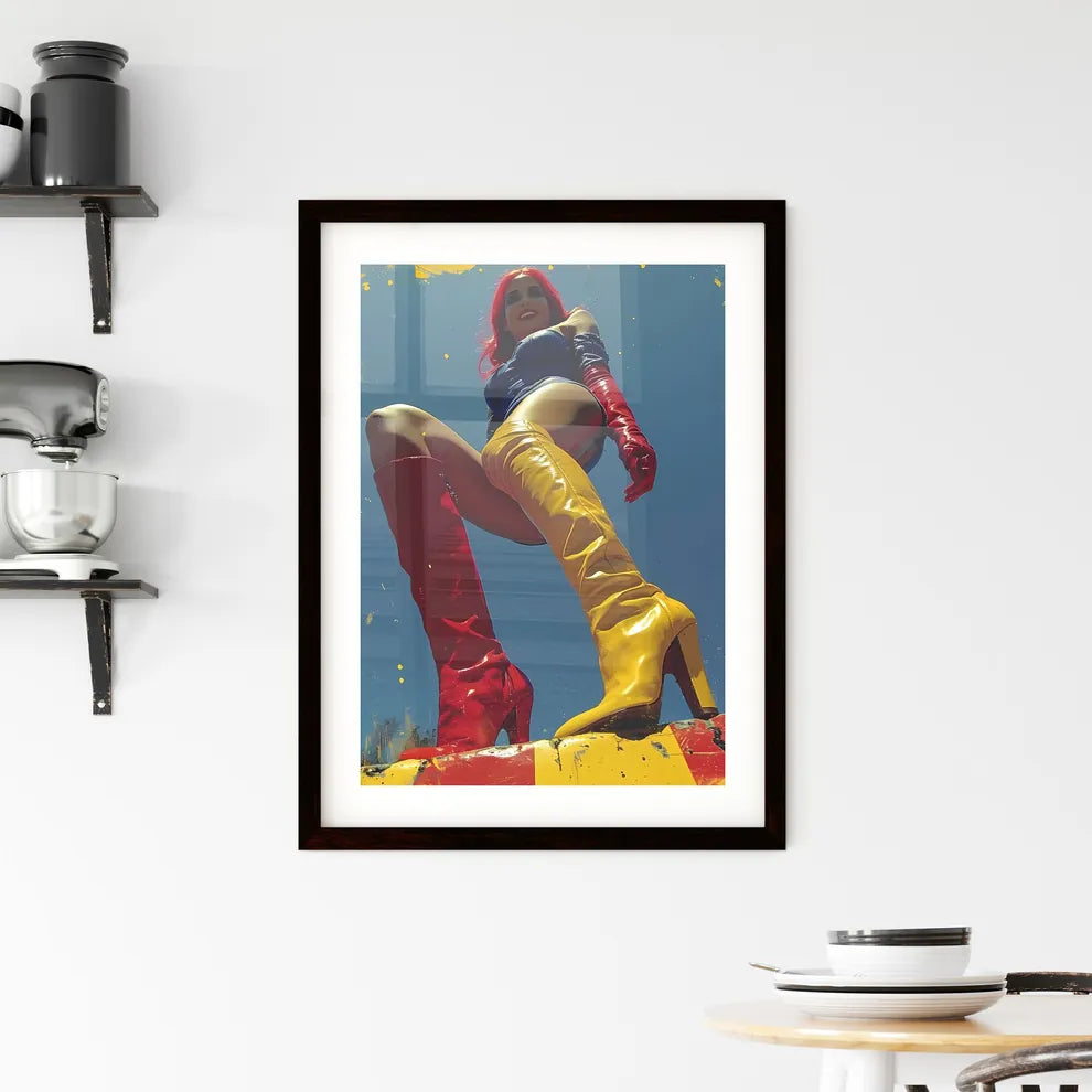 A minimalist smiley Framed Print