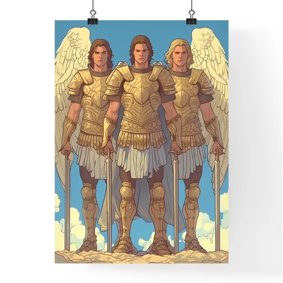 Group of the three archangels St  Poster