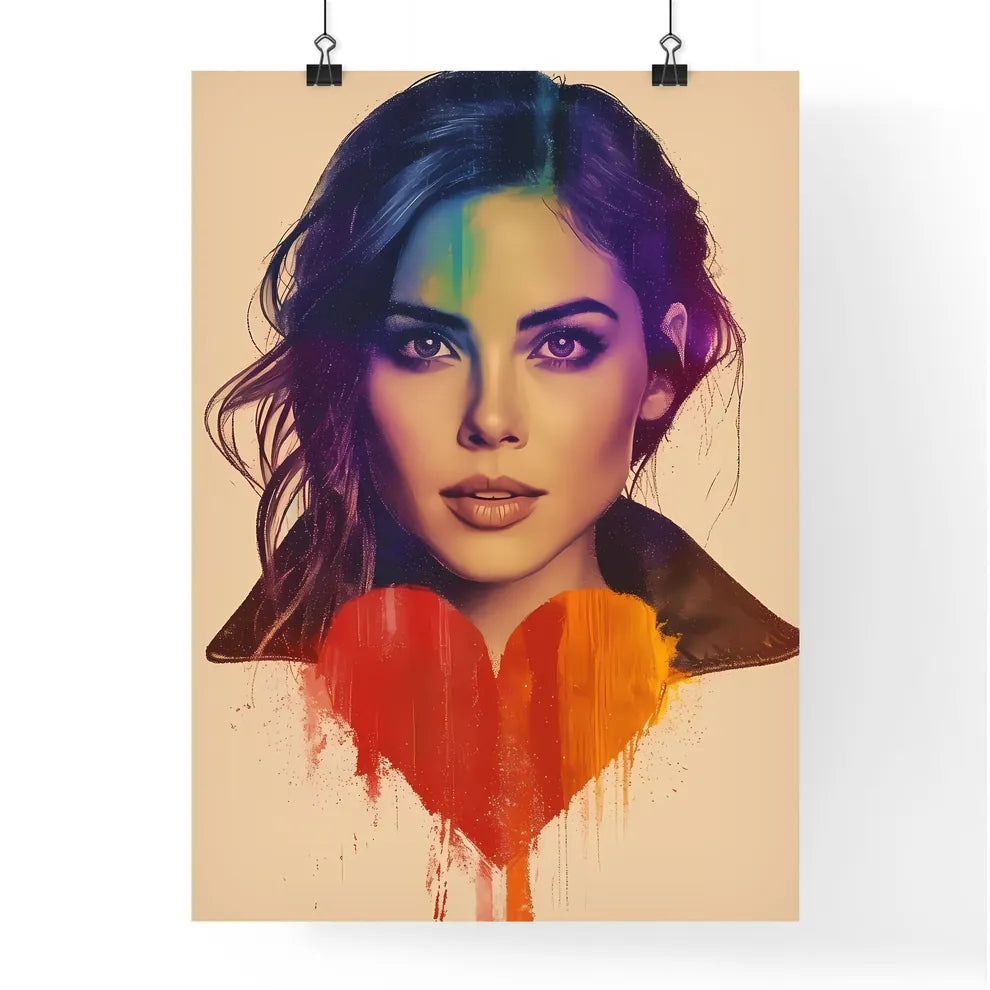 Heart hard adult rock illustration - Art pri Poster