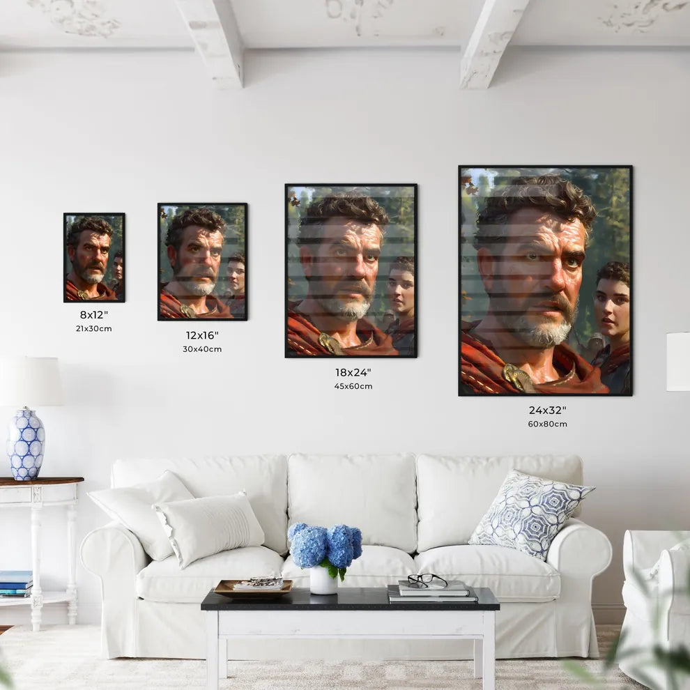 One of your fellow prophets confesses to the great Elijah, seeking his guidance and intervention - Art print of a man with a beard and a woman in the background Default Title