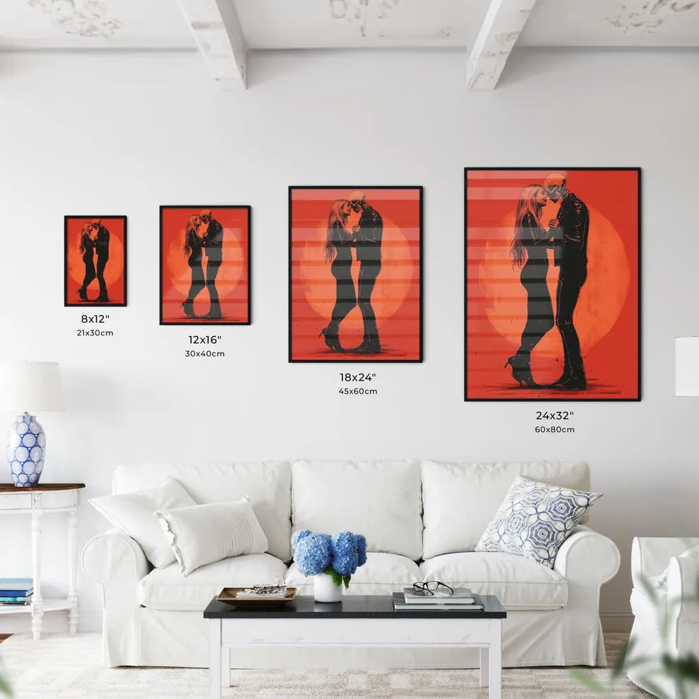 A skeleton slow dances with a beautiful - Ar - Kitchen Hangings