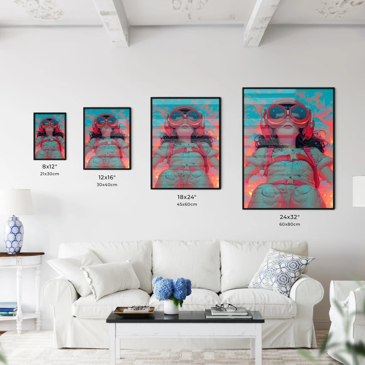 A TRENDY young person records voice - Art pr - Kitchen Hangings