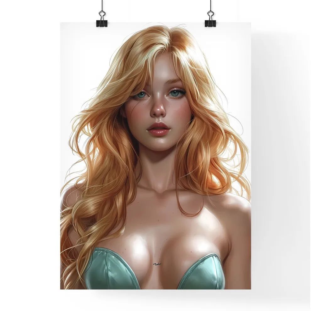 Poster of a pin up with white background - A Poster