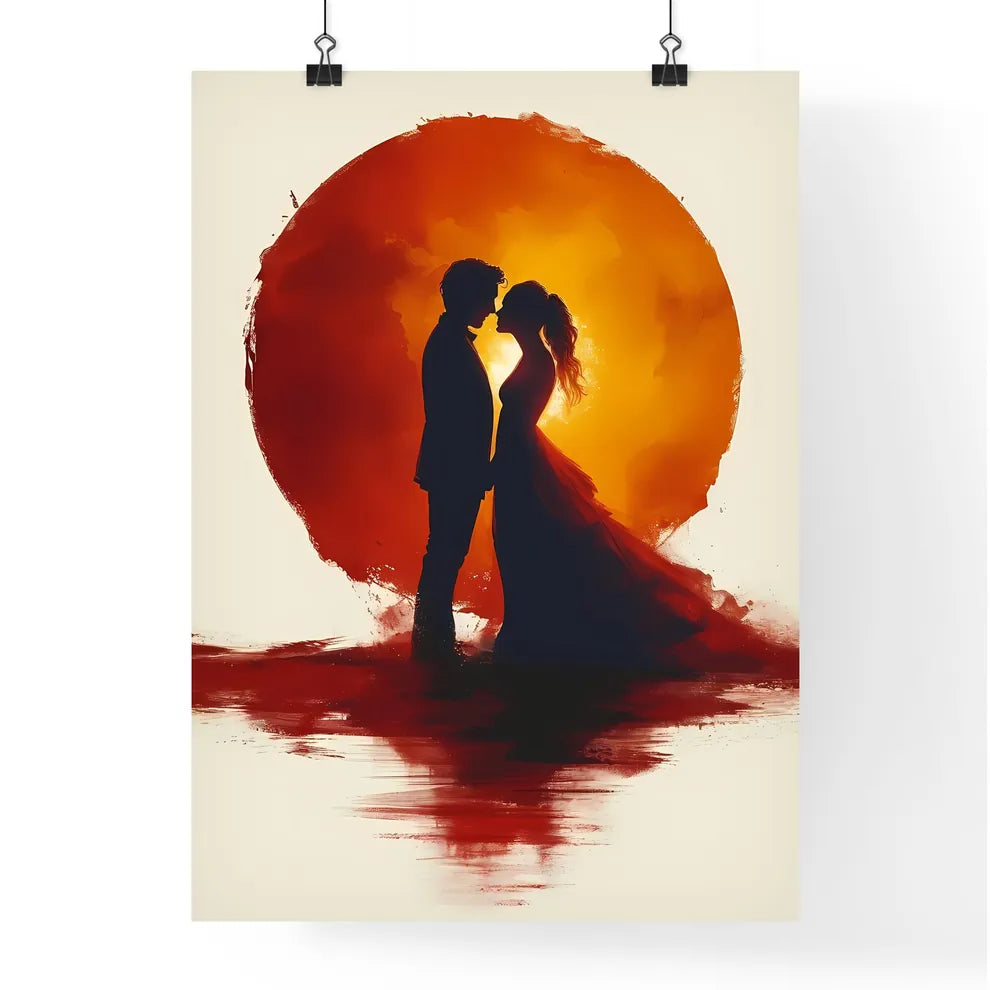 A skeleton slow dances with a beautiful - Ar Poster