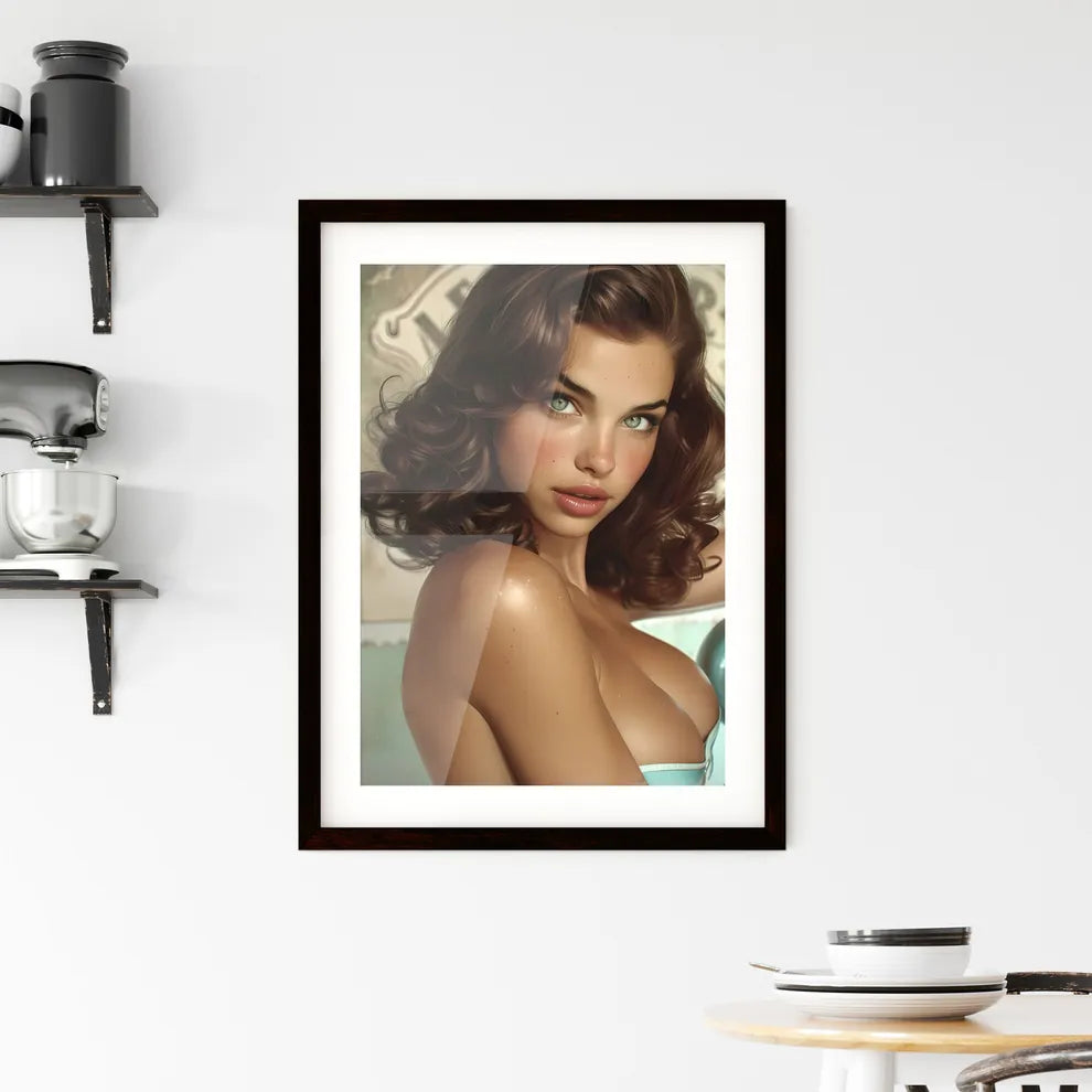 American pin up Framed Print