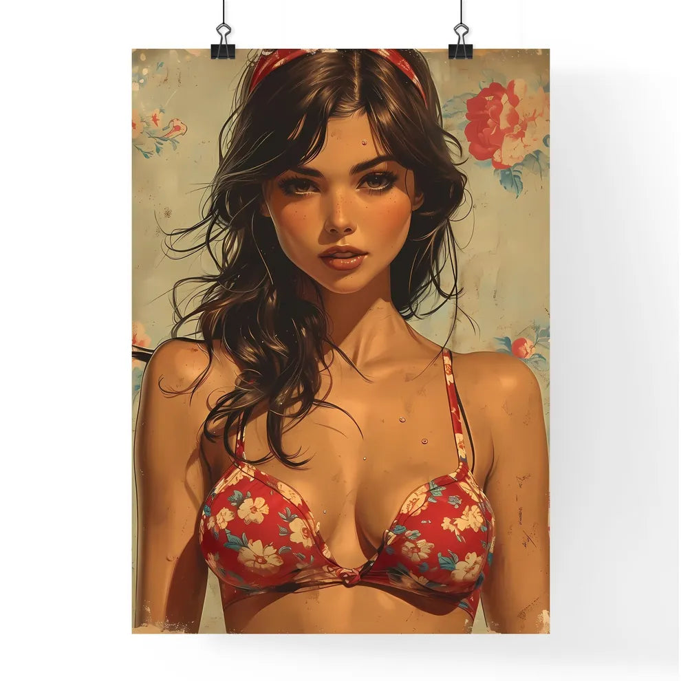 Poster design - Art print of a woman in a Poster