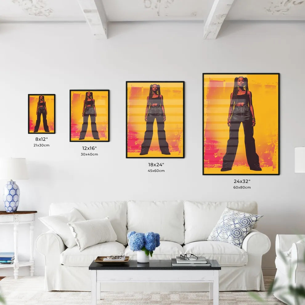 A standing woman - Kitchen Hangings