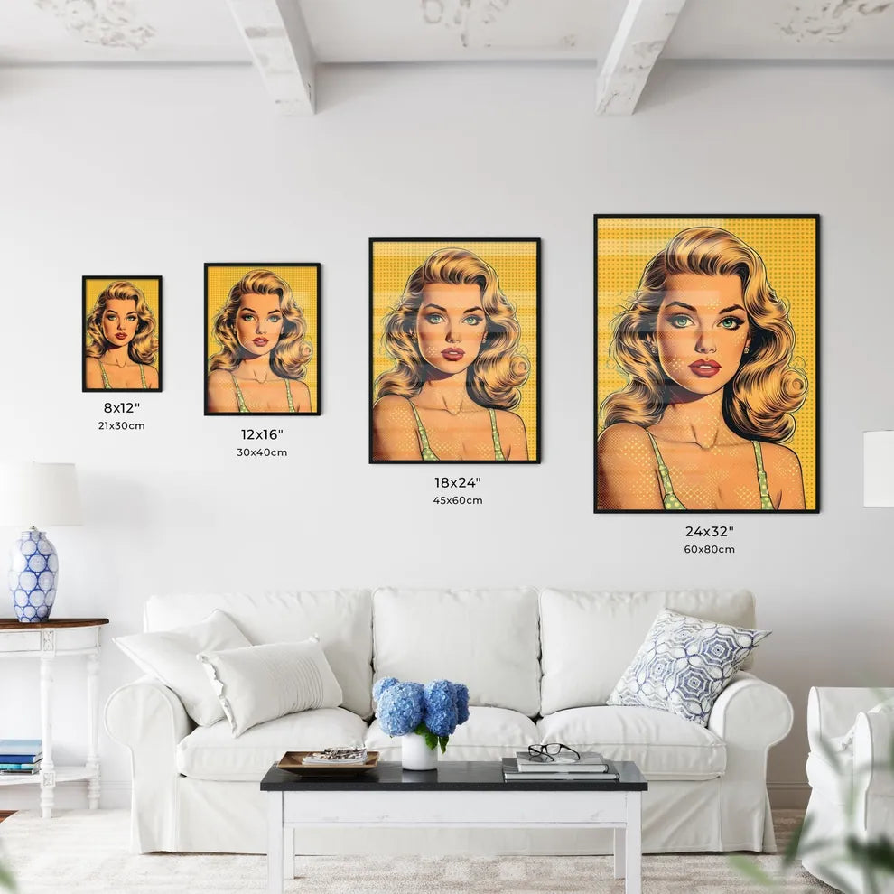 1959 pin up girl - Art print of a woman with - Kitchen Hangings