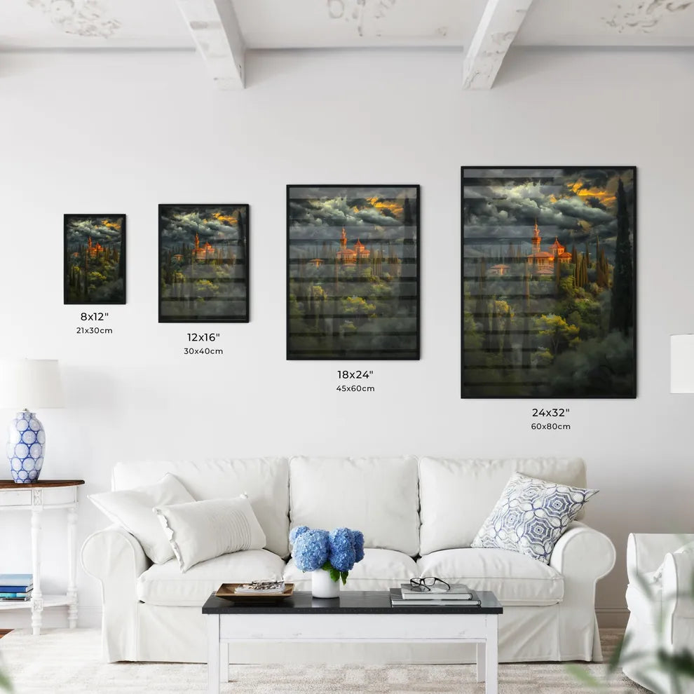 Small ancient Israelite village in rolling h - Kitchen Hangings