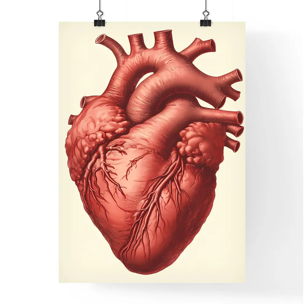 Heart hard adult rock illustration - Art pri Poster