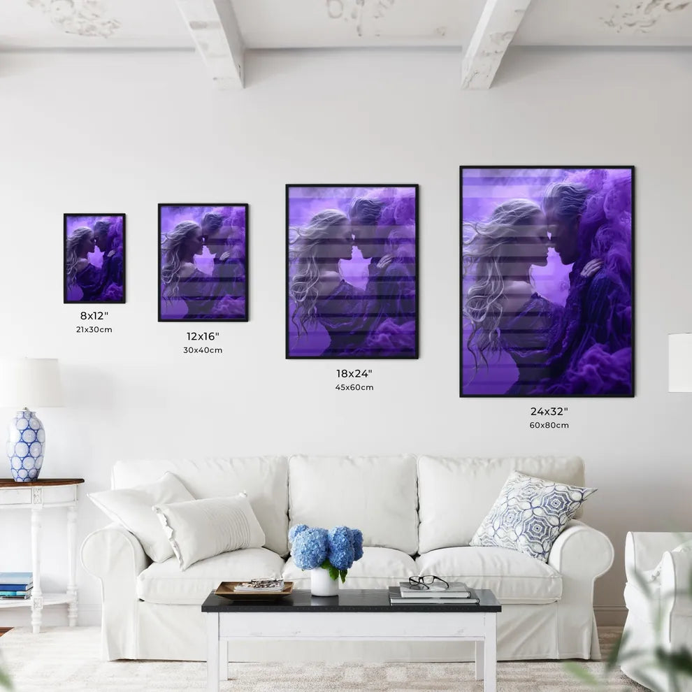In a passionate embrace - Art print of a man - Kitchen Hangings