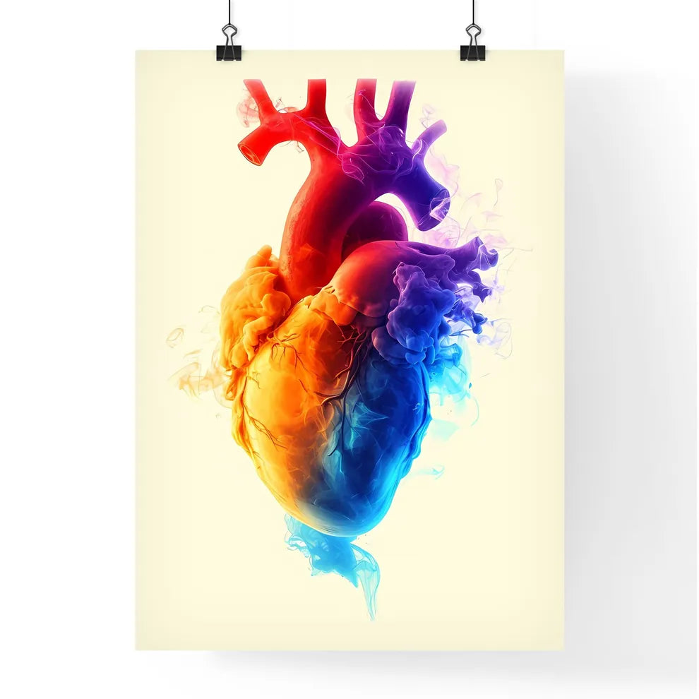 Heart hard adult rock illustration - Art pri Poster