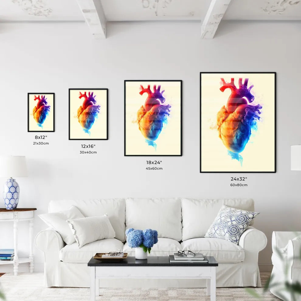 Heart hard adult rock illustration - Art pri - Kitchen Hangings
