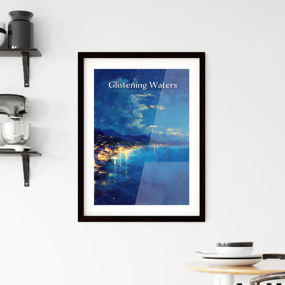 Glistening Waters Luminous Lagoon Framed Print