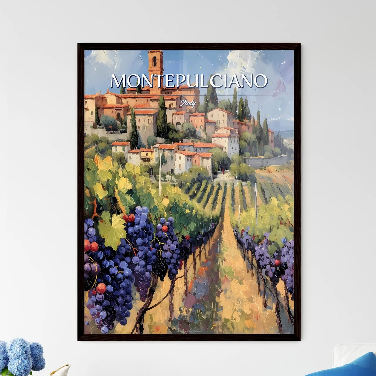 Montepulciano - Framed Art Print