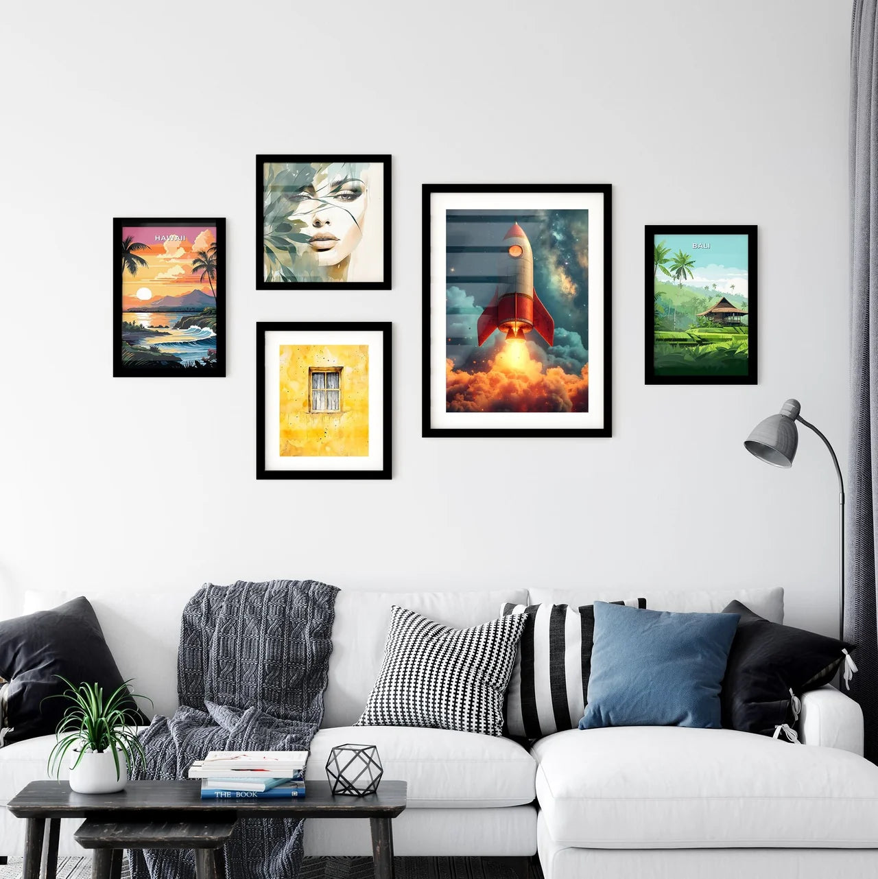 The rocket is launching - Art print of a roc Wall Art