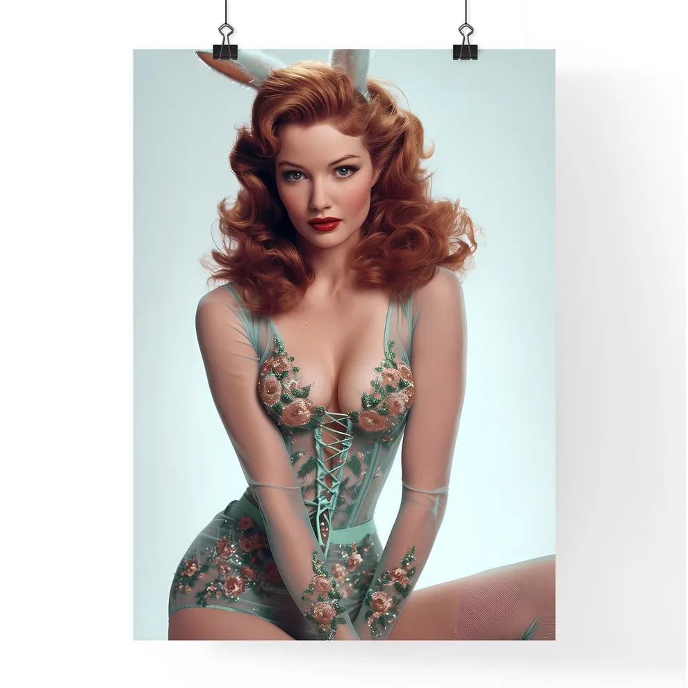 Poster of a pin up with white background - A Poster