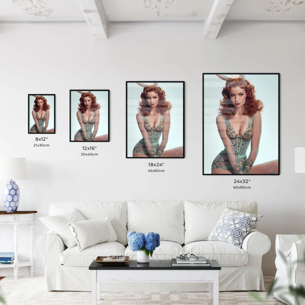 Poster of a pin up with white background - A - Kitchen Hangings