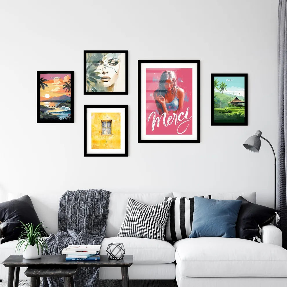 Merci - Art print of a woman in a Wall Art