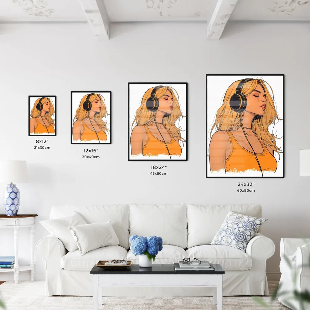 A TRENDY young person records voice - Art pr - Kitchen Hangings