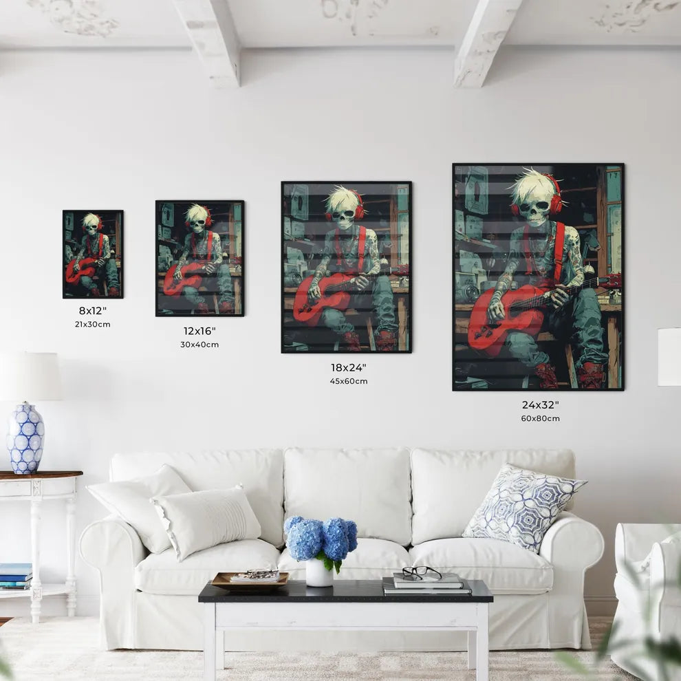 A trendy rocker guy with a pelican case - Ar - Kitchen Hangings