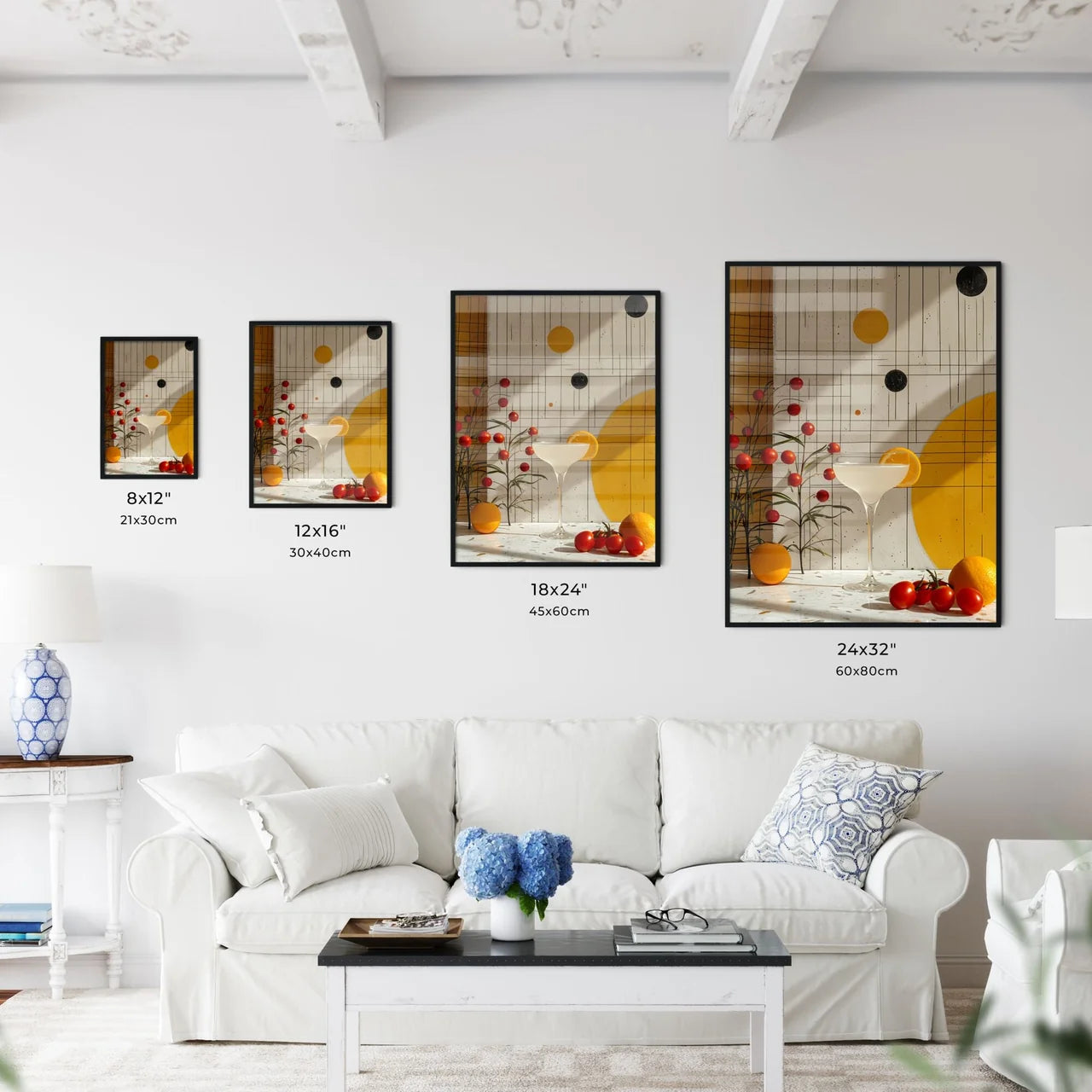 A fruity cocktail radiates hues of yellow -  - Kitchen Hangings