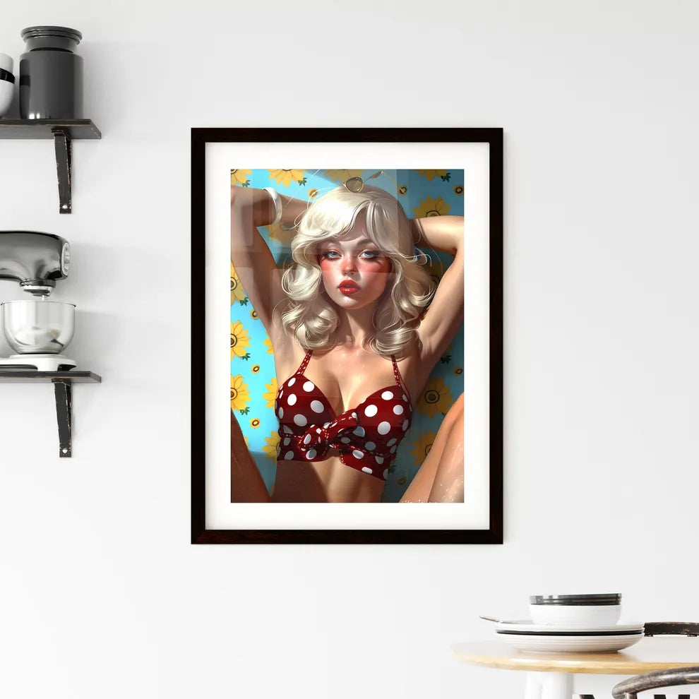 Pin up art TopEngineering Student from Cal T Framed Print