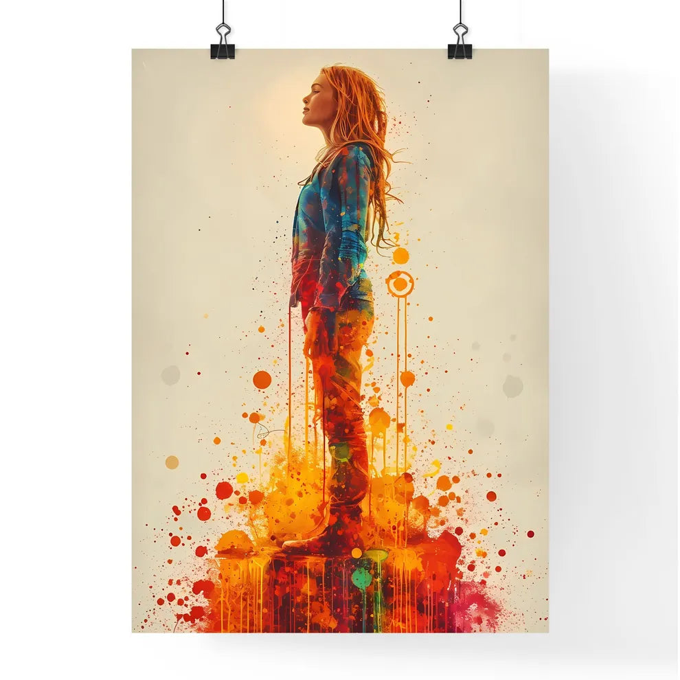 A standing woman Poster