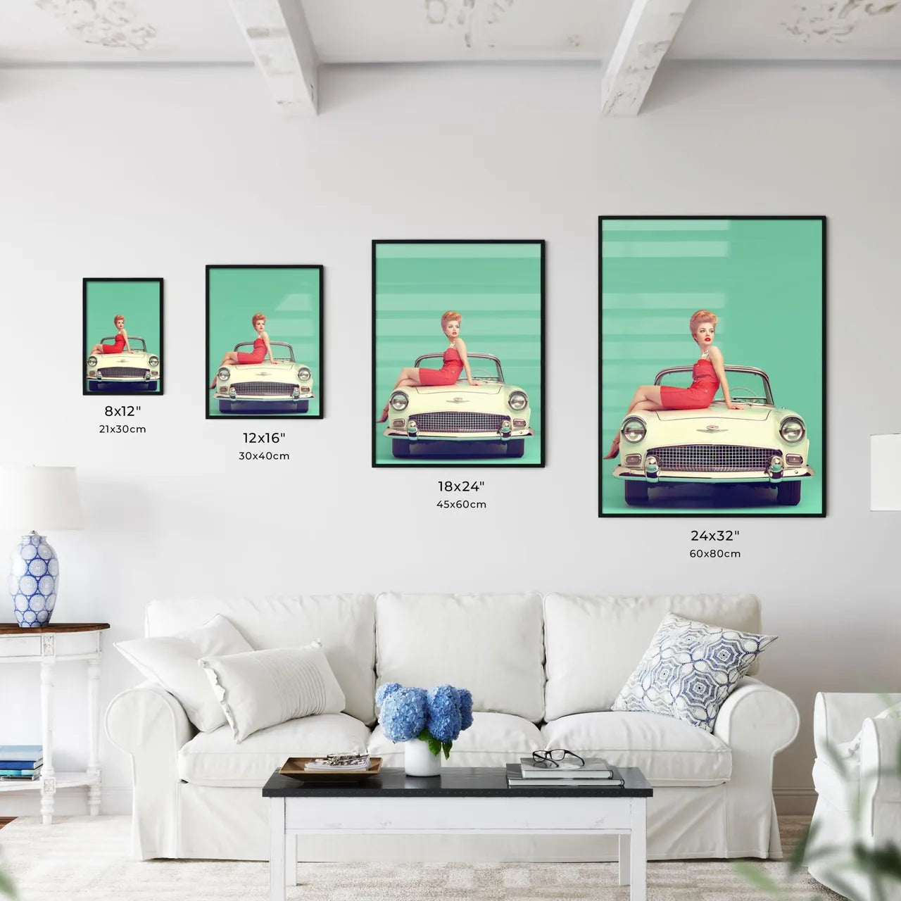 Auto mechanic - Art print of a woman sitt - Kitchen Hangings