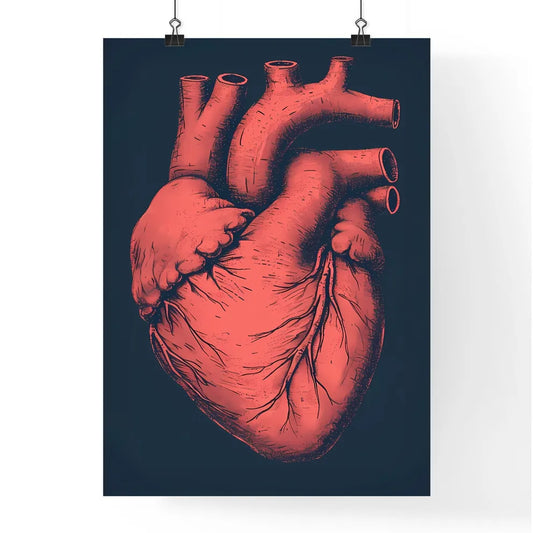 Heart hard adult rock illustration - Art pri Poster
