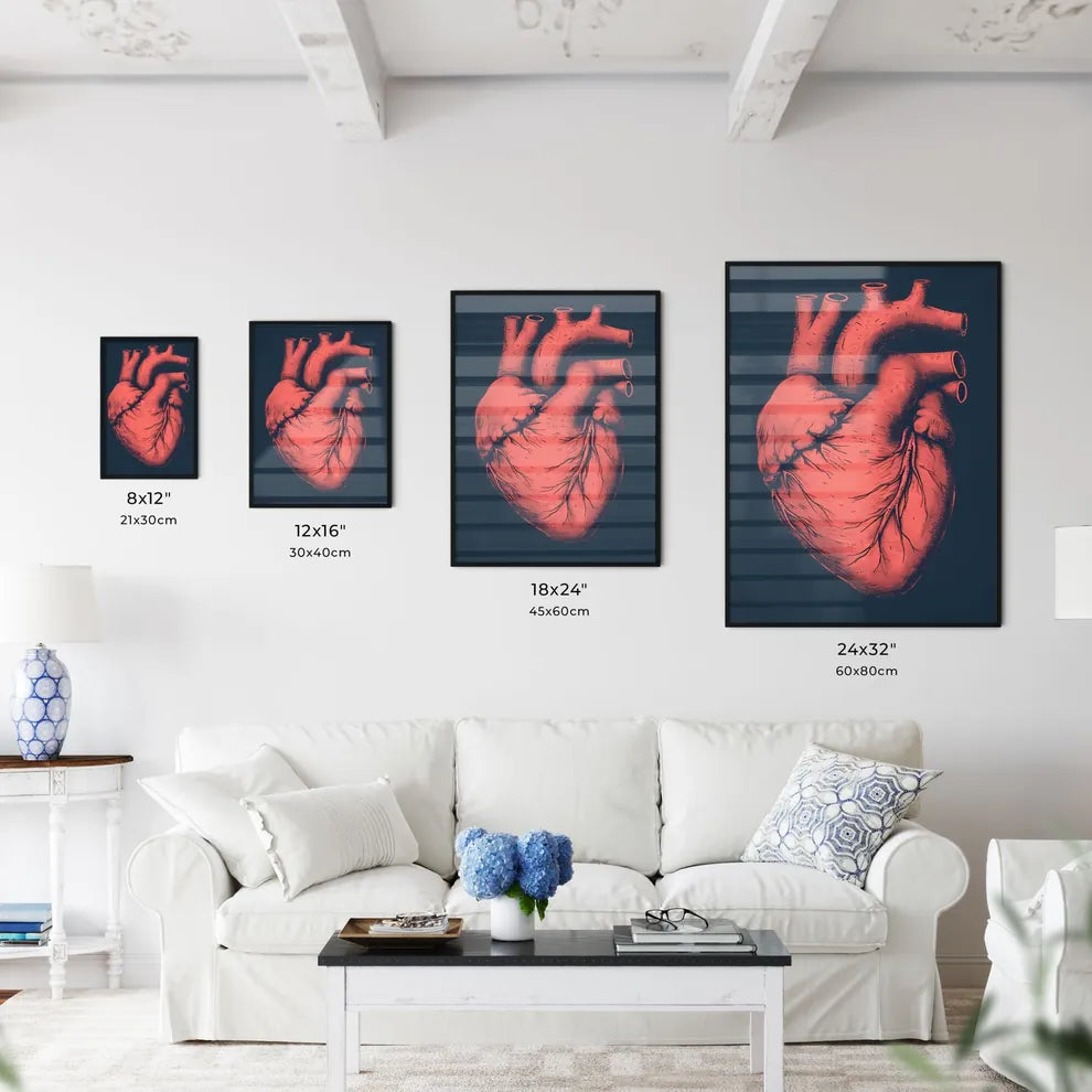 Heart hard adult rock illustration - Art pri - Kitchen Hangings