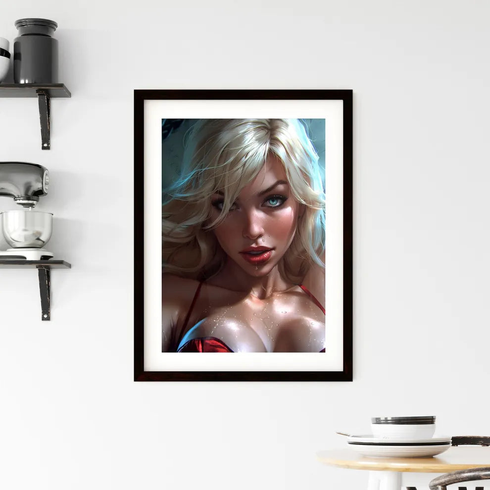 Pin up art TopEngineering Student from Cal T Framed Print
