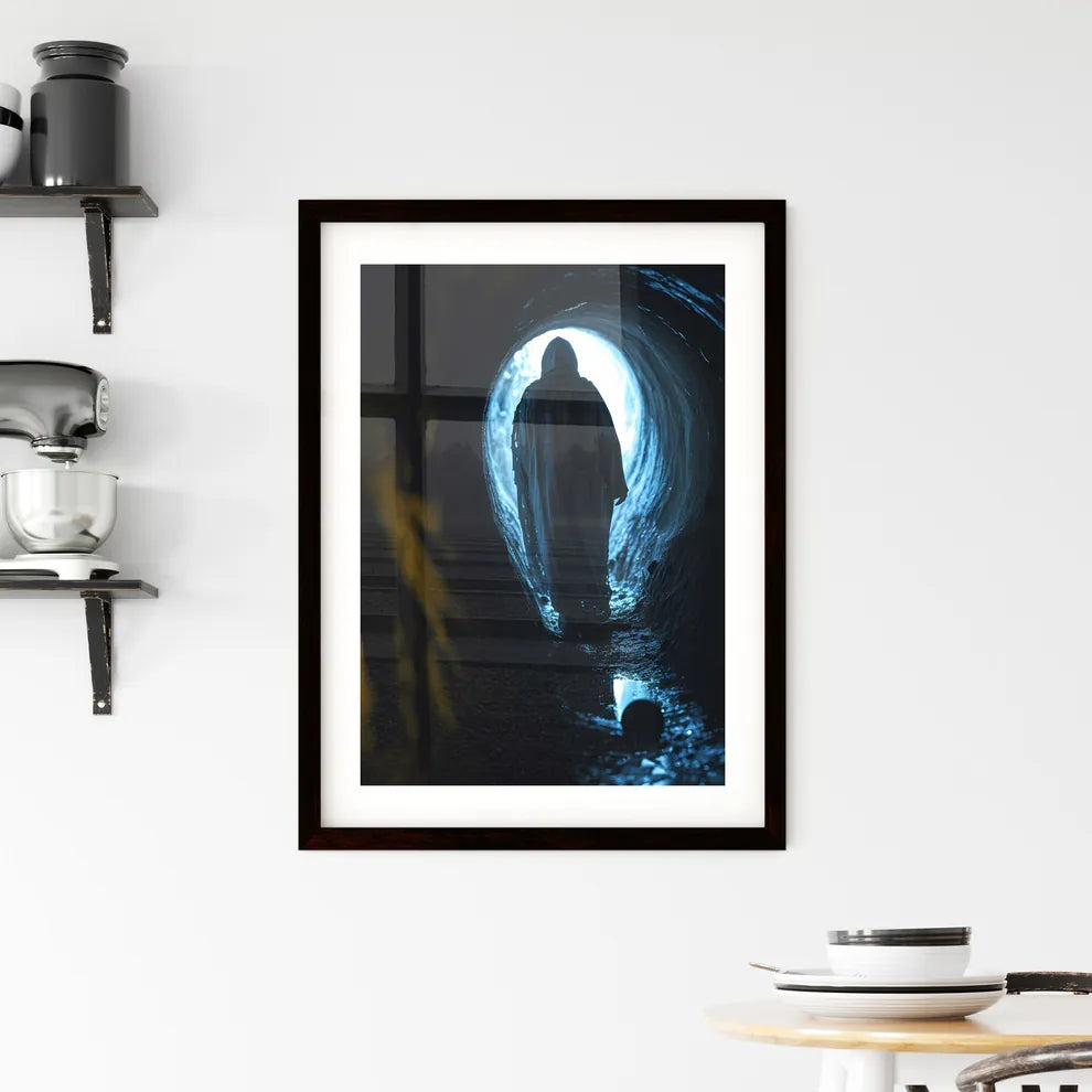 Ancient Jewish people are looking for something  Framed Print