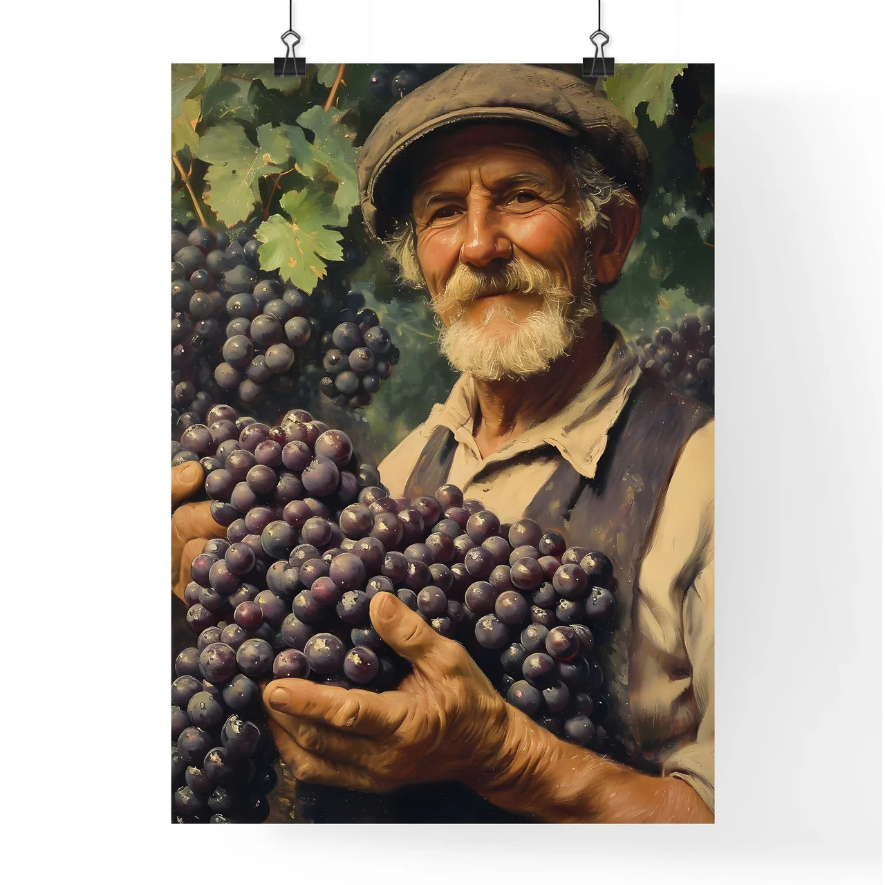 A French vineyard owner  Poster