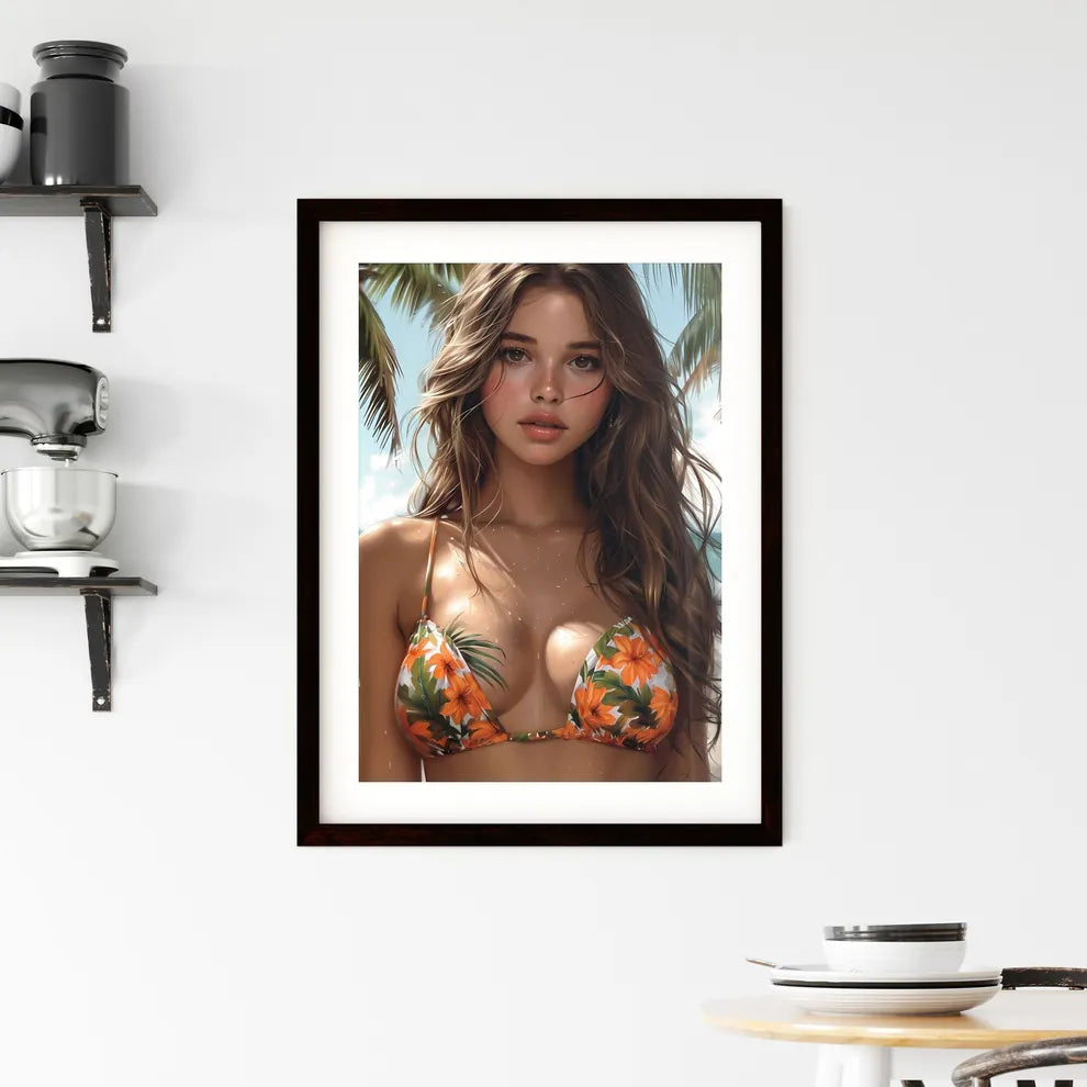 Beach Painting Framed Print