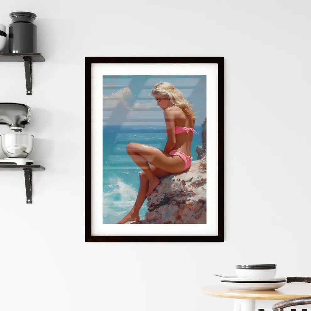 Beach Painting Framed Print