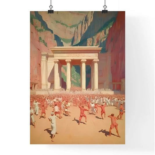 Ancient Jewish people are looking for something  Poster