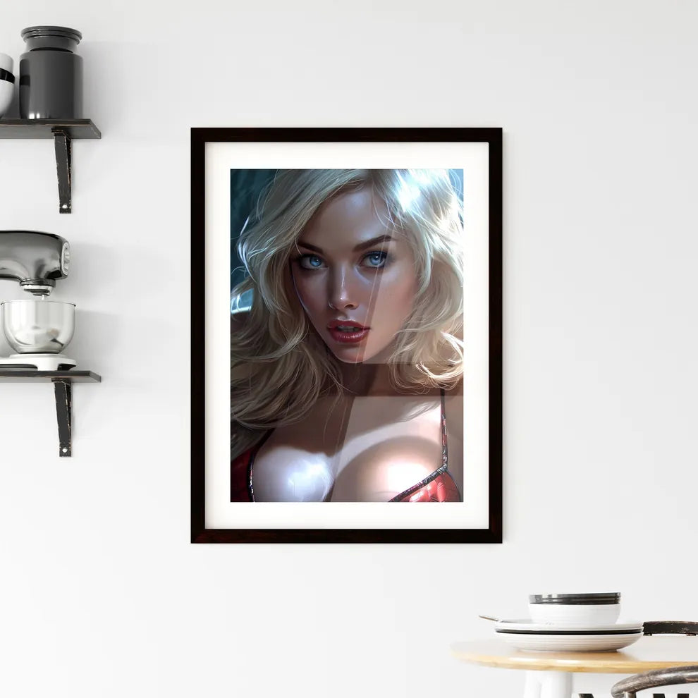 Pin up art TopEngineering Student from Cal T Framed Print