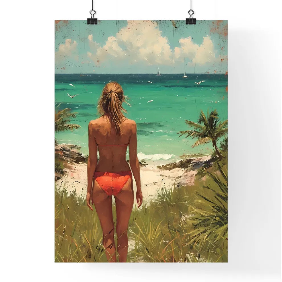 Beach Painting Poster