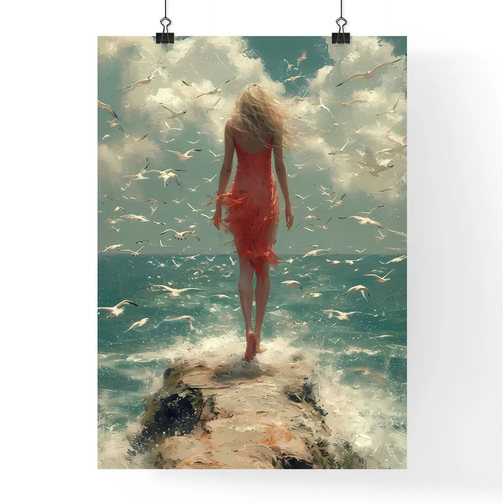 Beach Painting Poster