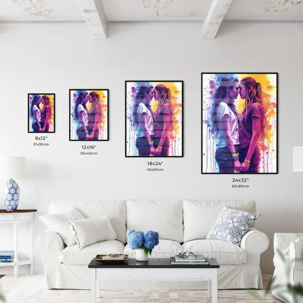 LGBT couple Born To Love illustration - Art  - Kitchen Hangings