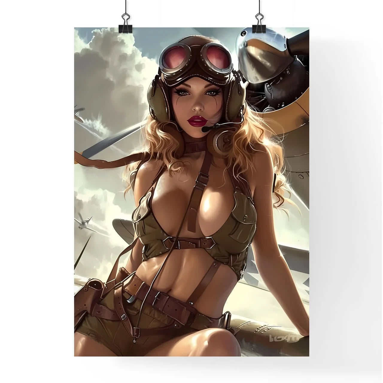 Gogo girl hyper realism style - Art print of Poster