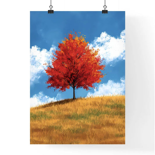 Amidst a countryside canvas - Art print of a Poster