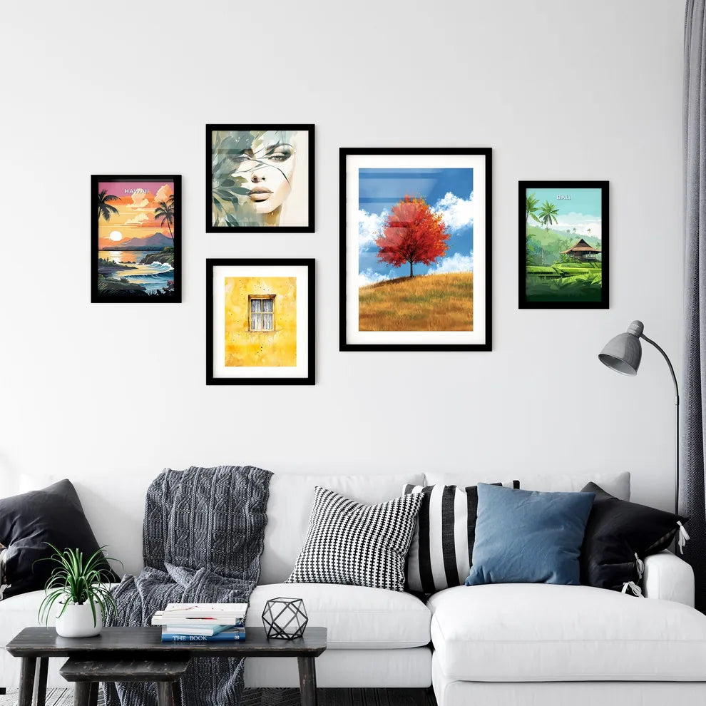 Amidst a countryside canvas - Art print of a Wall Art