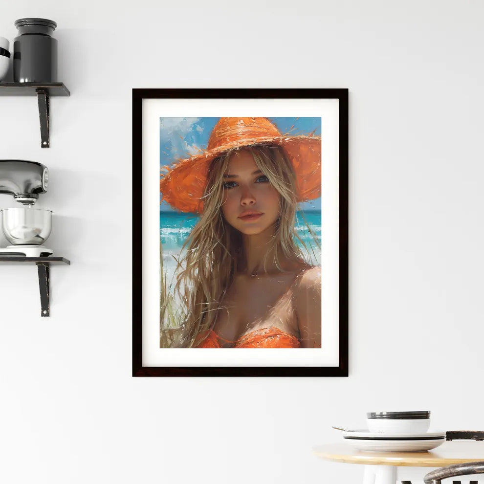 Beach Painting Framed Print