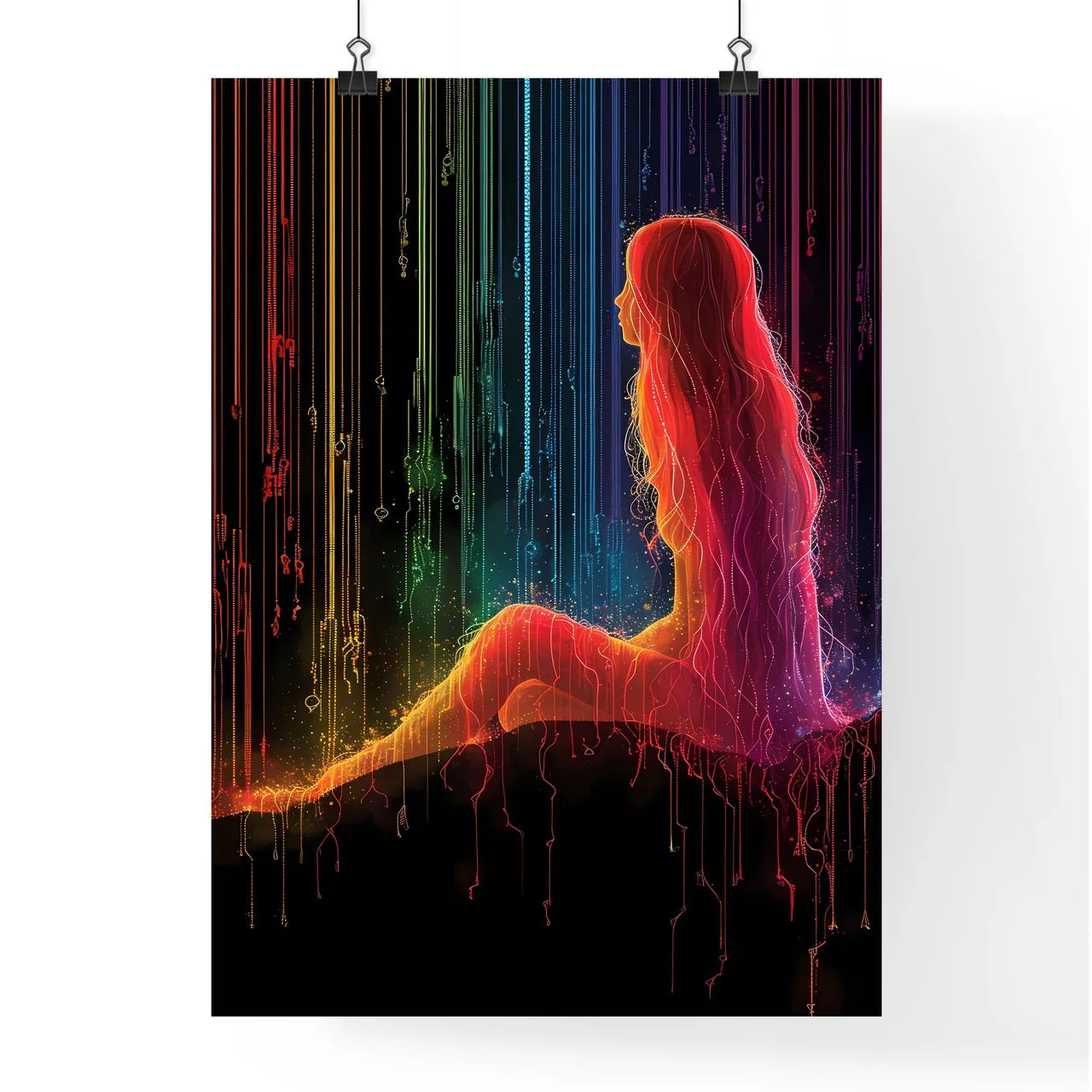 A continous one line minimalist illustration Poster