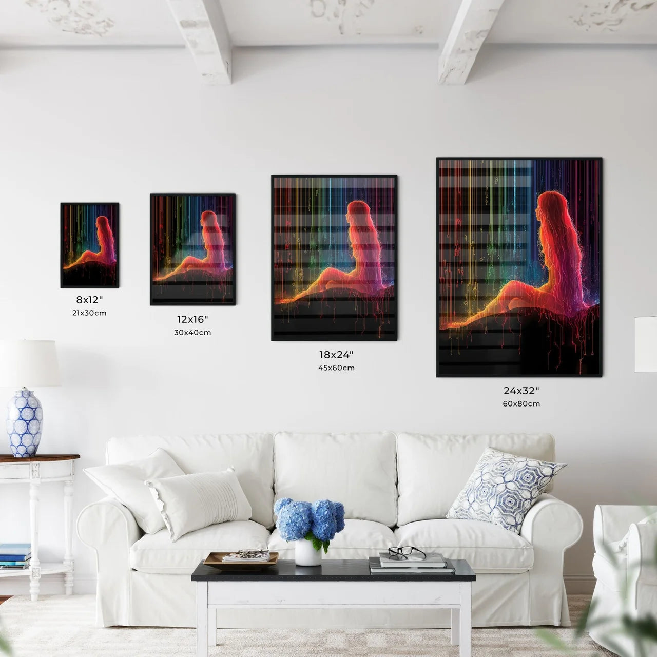 A continous one line minimalist illustration - Kitchen Hangings